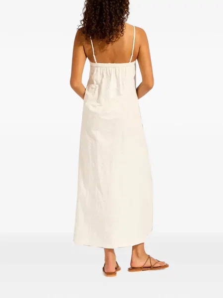 Rochie maxi Seafolly cu bretele alb
