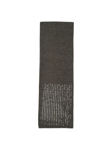 Fular Pieces cu paiete maro