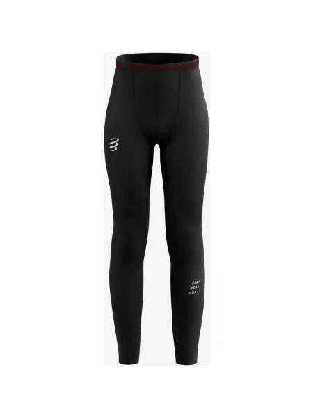 Compressport Under Control Pełne długie rajstopy w kolorze czarnym L czarne