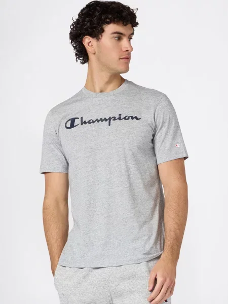 Champion Tricou gri amestecat negru