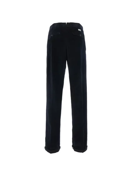 Pantaloni Pt Torino de catifea cord albastru