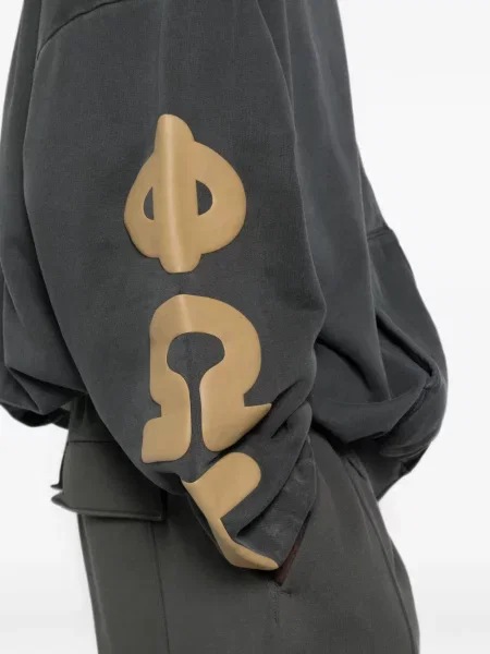 Hoodie Fear Of God Essentials με σχέδιο γκρι
