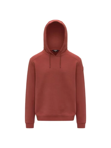 Bluza z kapturem K-way z kaszmiru z kapturem czerwona