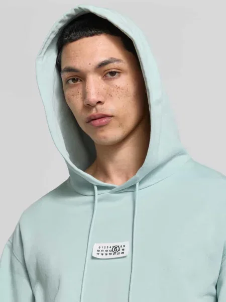 Bluza z kapturem o kroju regular fit z detalem z logo Mm6 Maison Margiela