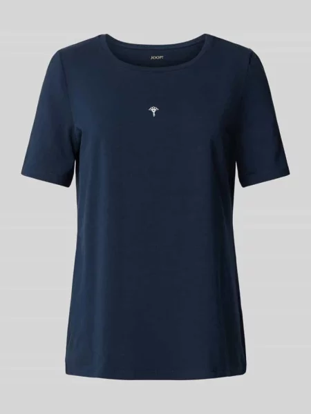 Góra od piżamy z wyhaftowanym logo Joop! Collection granatowa