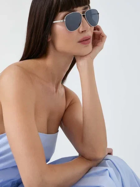 Guess ochelari de soare argintiu