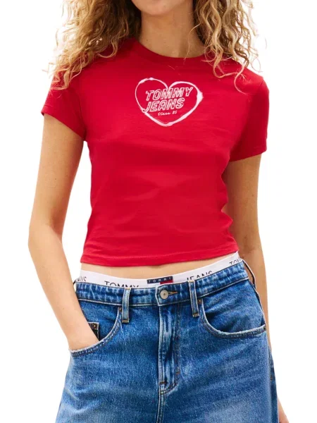 Koszulka Tommy Hilfiger Jeans niebieska