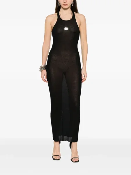 Rochie maxi Rick Owens de costum negru