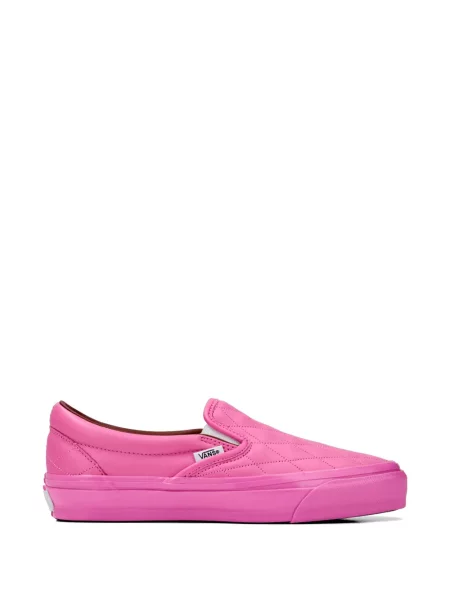 Chiloți Vans din piele slip-on clasic roz