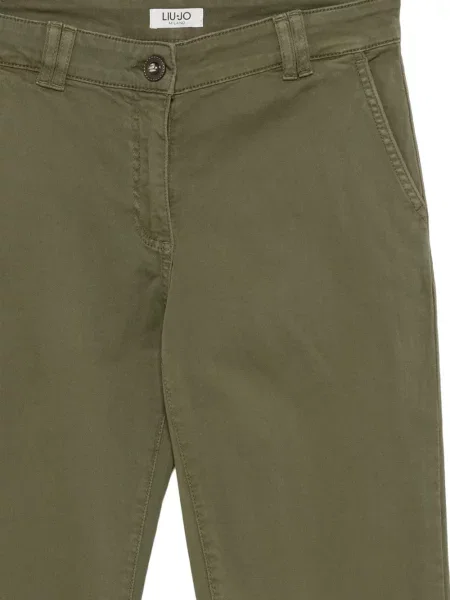 Decupat pantaloni Liu Jo cu broderie verde