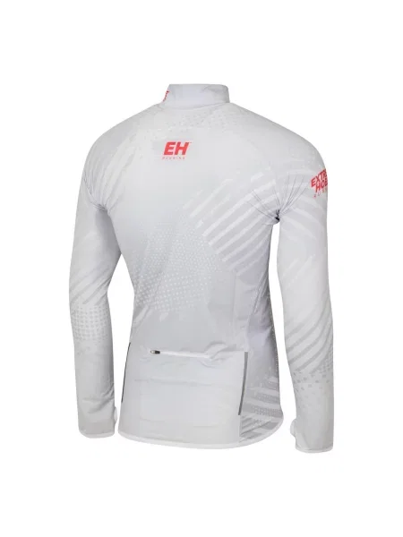Bluza do biegania rozpinana EXTREME HOBBY POLSKA PRIME biała