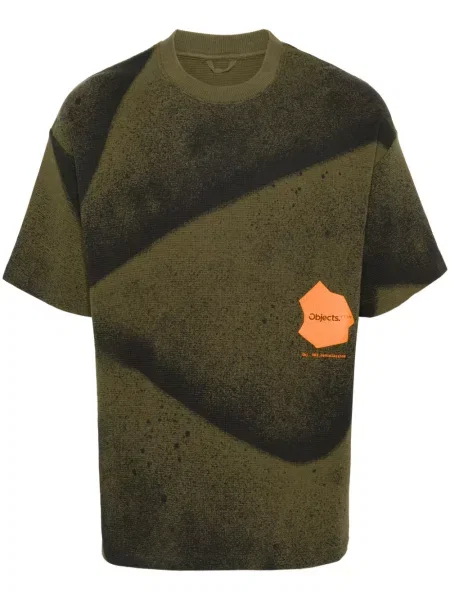 Koszulka Objects Iv Life z nadrukiem zielona