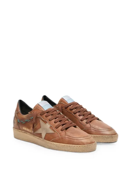 Sneakers Golden Goose σουέντ περιδέραιο μπεζ