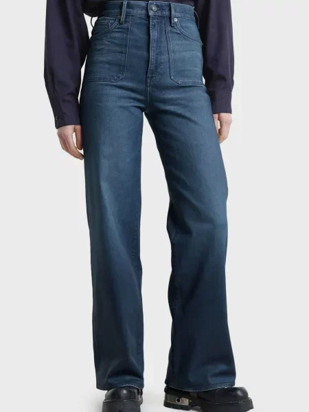 Джинси G-star Raw з накладними кишенями сині