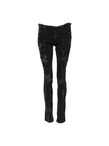 Skinny jeansy skinny Dolce And Gabbana czarne