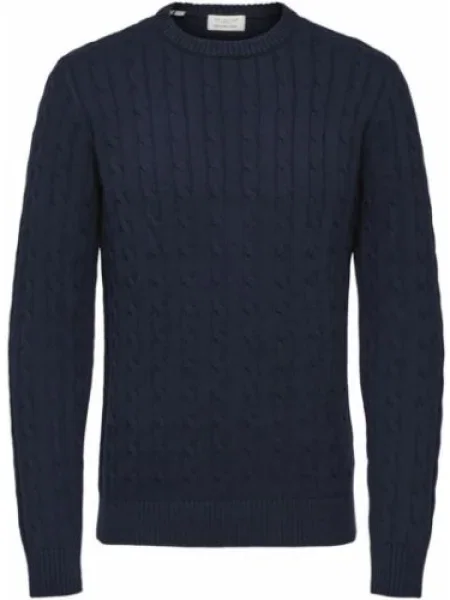 SELECTED HOMME Sveter SLHRyan námornícka modrá