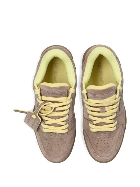 Sneakerși Off-white din piele alb