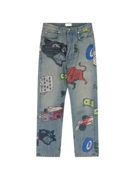 Pantaloni Rhude albastru