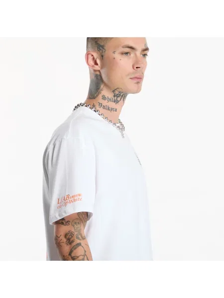 Tričko L/ab C/o Off-white biela