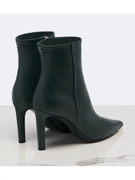 Cizme scurte Jimmy Choo din piele verde