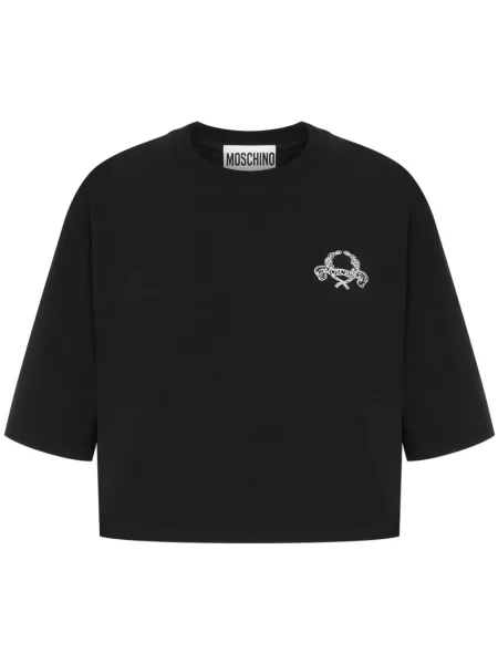 Tricou Moschino cu broderie negru