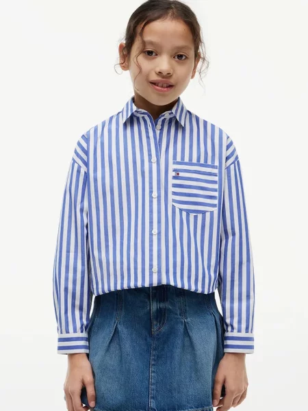 Tommy Hilfiger cămașă pentru copii din albastru