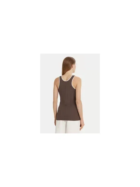 Max Mara Leisure Marškinėliai Sax Slim Fit ruda