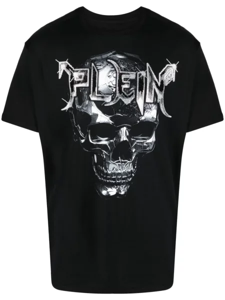 Póló Philipp Plein autogrammal fekete