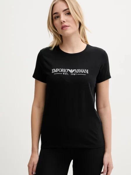 Majica lounge Emporio Armani Underwear črna