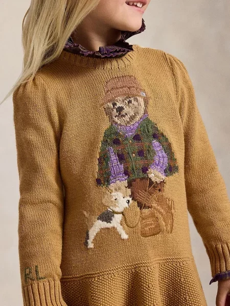 Polo Ralph Lauren розкльошена сукня з бавовною