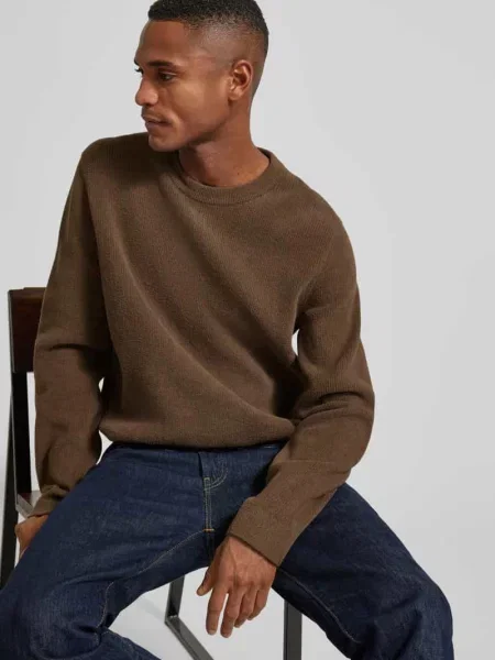 Sweter o kroju regular fit z dodatkiem bawełny Marc O'polo Denim
