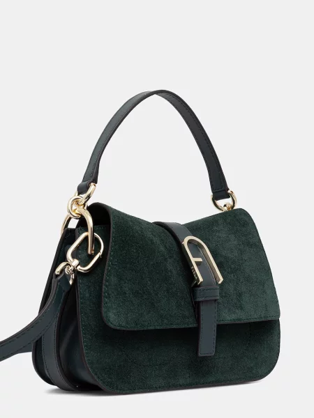 Furla Geantă Flow Mini Top Handle CN închis verde