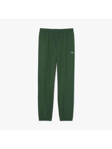 Lacoste Spodnie Dresowe Regular Fit zielone
