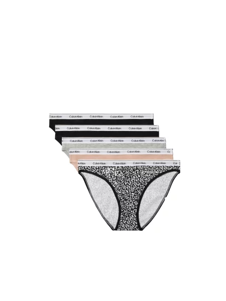 Calvin Klein Underwear Nohavičky tmavošedá / čierna biela