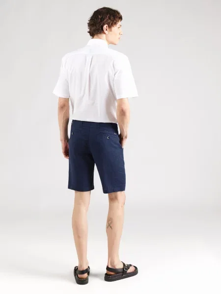 Bruun & Stengade Pantaloni eleganți Paolos bleumarin
