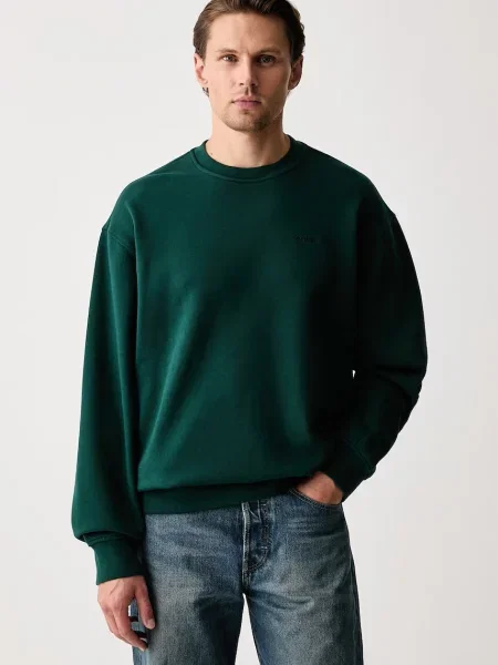 Levi's hanorac pentru bărbați cu SWEATS CREW verde