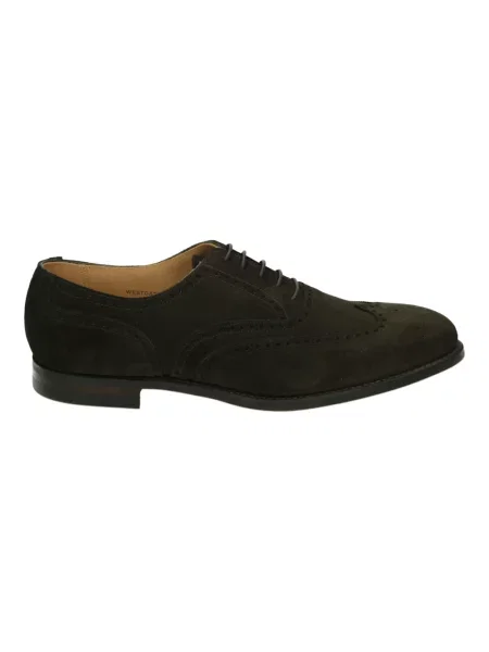 Półbuty Crockett & Jones zamszowe brązowe
