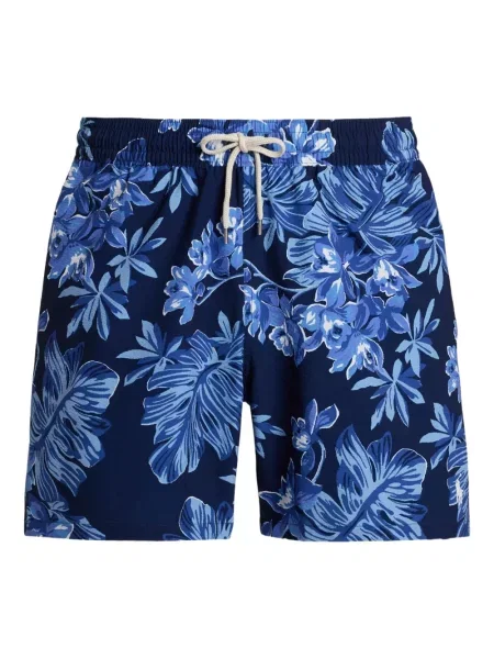 Tricou Polo Ralph Lauren din piele cu broderie în carouri maro