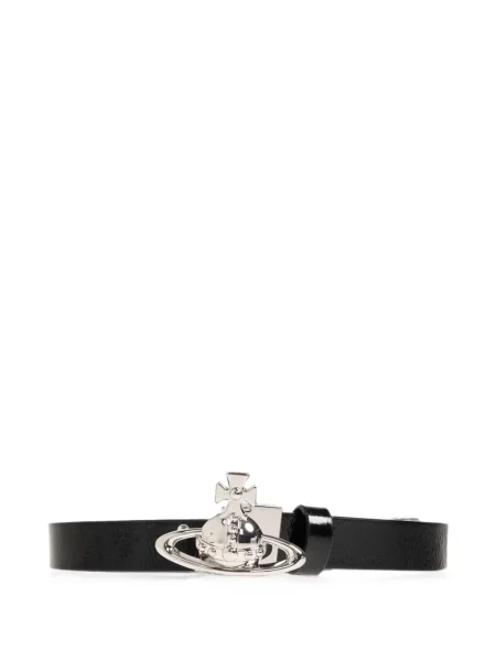 Cu centură curea Vivienne Westwood din piele negru