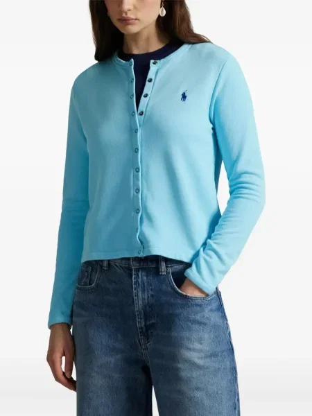 Дълго риза Polo Ralph Lauren кепър на райета оранжево