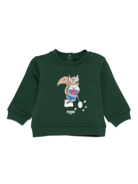 Bluza dziecięca Fendi zielona