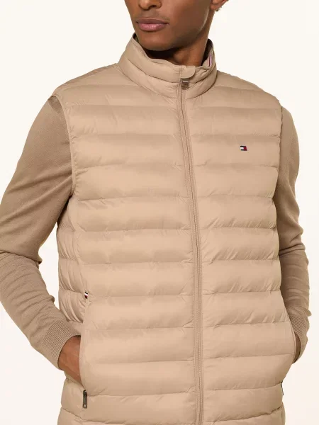 Tommy Hilfiger Prošívaná Vesta velbloudí