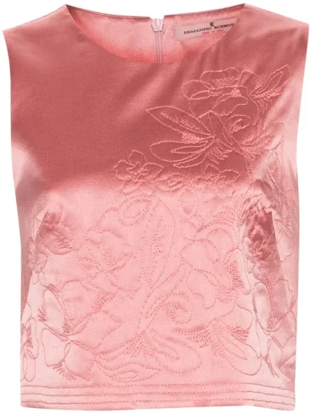 Top Ermanno Scervino cu model floral roz