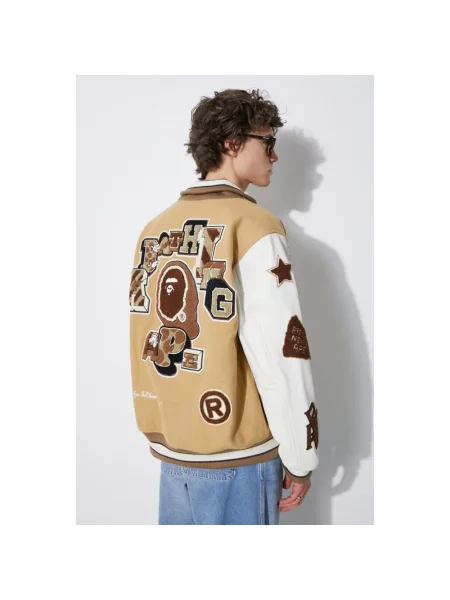 Kurtka bomber A Bathing Ape® beżowy