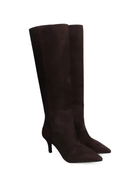 Botine Biancadi din piele de căprioară maro