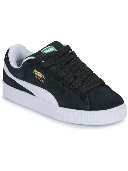 Pantofi Puma din piele de căprioară negru
