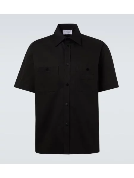 Keprová košile Givenchy černá