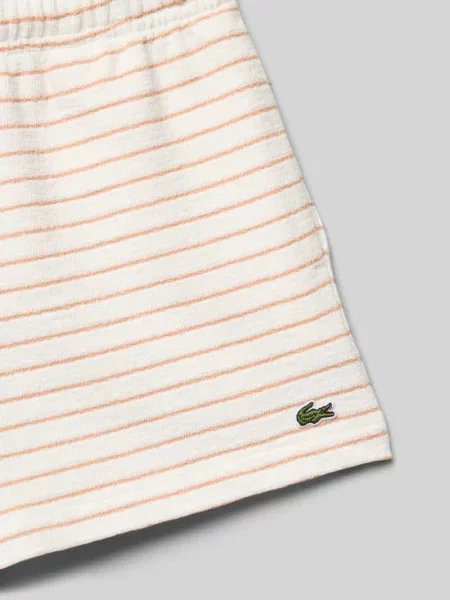 Bermudy z detalami z logo Lacoste