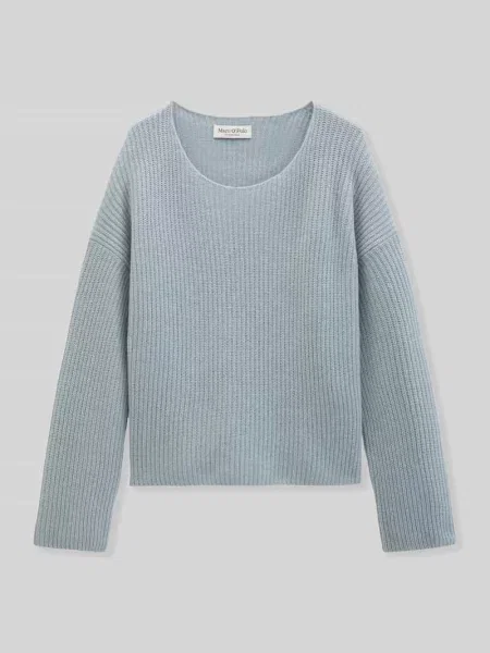 Sweter o kroju relaxed fit z mieszanki żywej wełny Marc O'polo