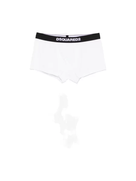 Bokserki Dsquared2 z elastyczną talią z logo białe